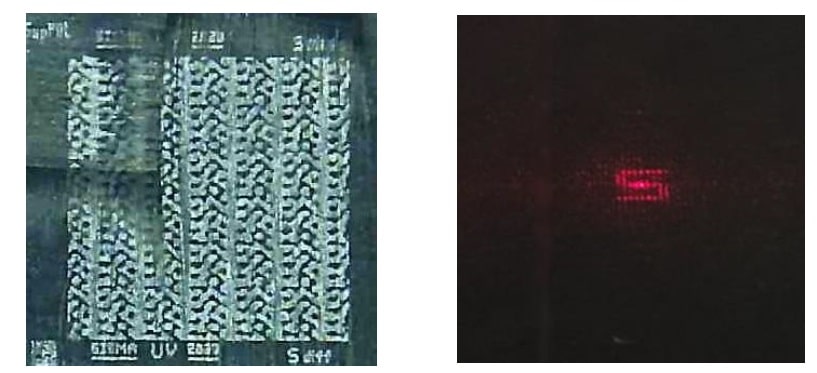 Laser Fabrication of Holograms on Carbon Fiber Reinforced Polymers