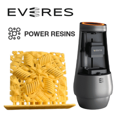 Sisma valida le resine di Power Resins sulla sua stampante 3D DLP Everes